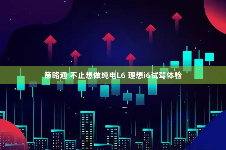 策略通 不止想做纯电L6 理想i6试驾体验