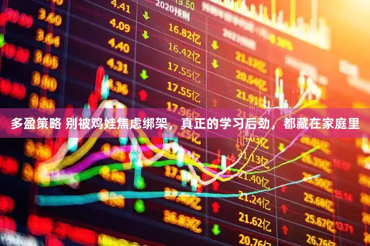 多盈策略 别被鸡娃焦虑绑架，真正的学习后劲，都藏在家庭里