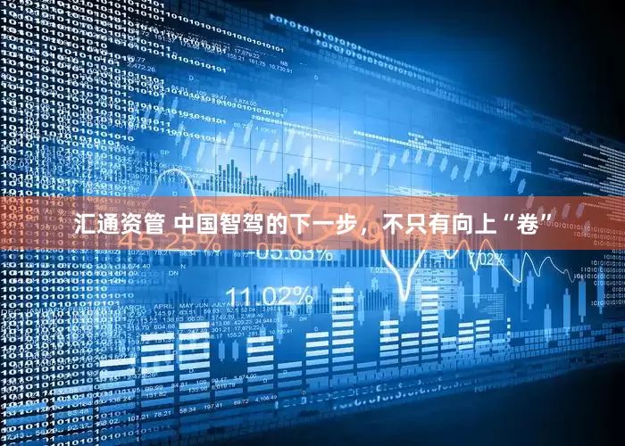 汇通资管 中国智驾的下一步，不只有向上“卷”